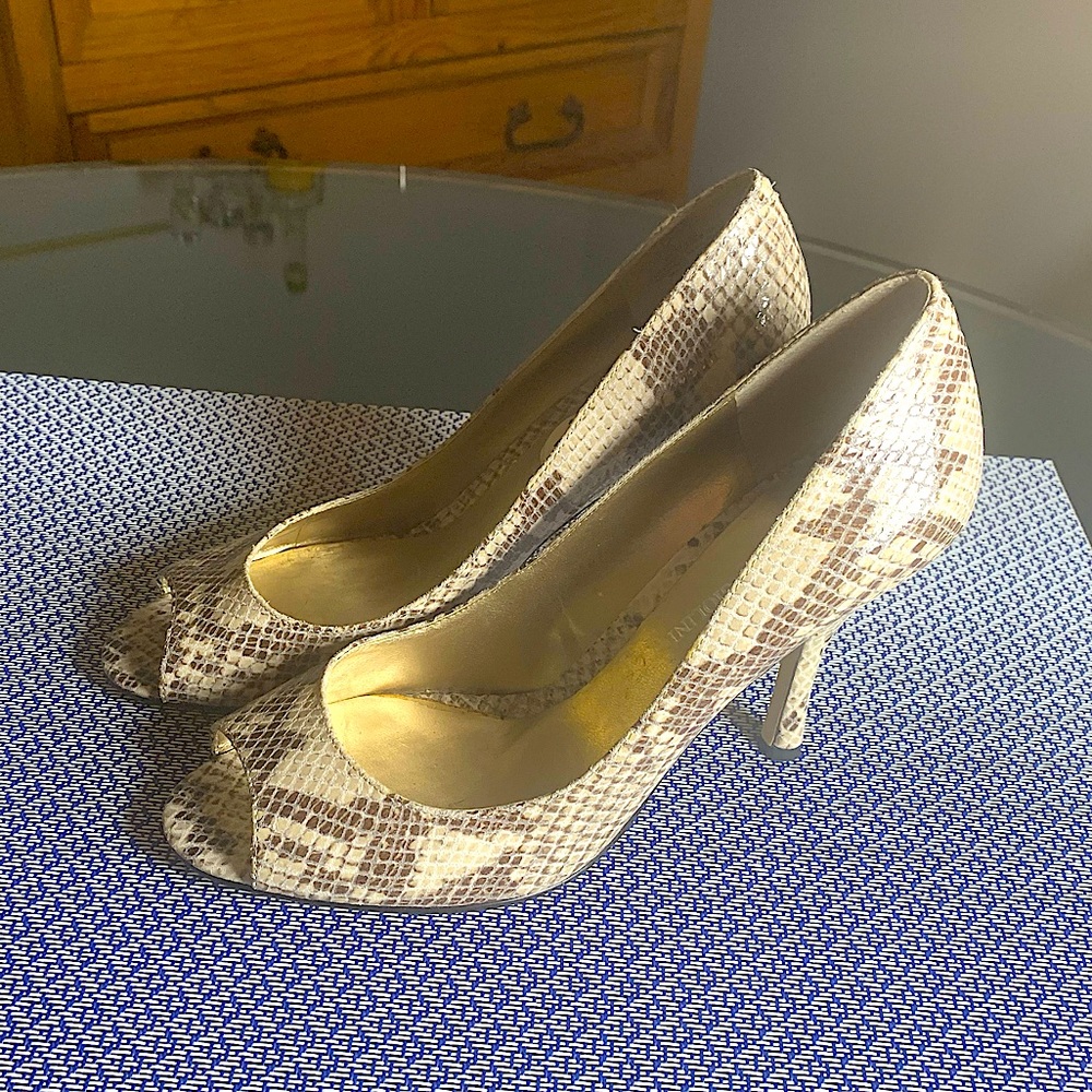 Enzo Angiolini Animal Print Heels